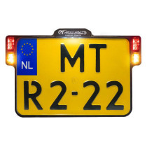 ALL-INN 2.0 Black Lic Plate w/LED Light Brk & Rear (NL)