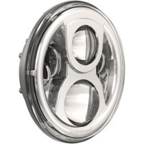 HEADLIGHT LED DUAL BURN 8700 EVO 2 18 CM (7'') CHROME INNER BEZEL