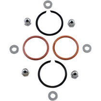 GASKET KIT EXHAUST MOUNTING WITH COPPER CRUSH RINGS & CHROME ACORN NUTS