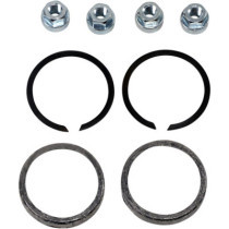 GASKET KIT EXHAUST MOUNTING WITH GRAPHITE/KNITTED WIRE GASKETS & FLANGE NUTS