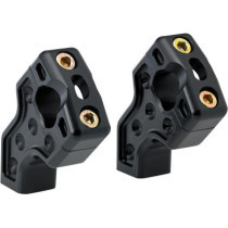 HANDLEBAR RISERS 2-1/2" PULLBACK 1-1/2" DUAL BLACK