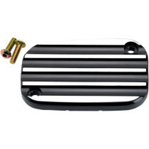 COVER MASTER CYLINDER FRONT FINNED HARD BLACK