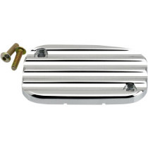 COVER HYDRAULIC CLUTCH MASTER CYLINDER FINNED CHROME