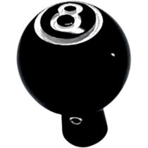 CHOKE KNOB EIGHT-BALL REPLACEMENT BLACK FOR CV-CARB