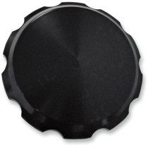 GAS CAP SERRATED SMOOTH BLACK