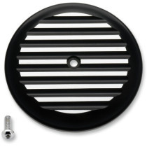 AIR CLEANER COVER VT FINNED BLACK-SILVER