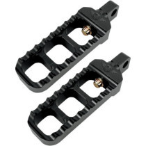 FOOT PEGS SERRATED NARROW ALUMINUM BLACK