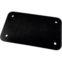 LICENSE BACKING PLATE BLACK