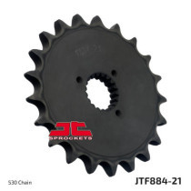 JTF884.21 FRONT REPLACEMENT SPROCKET 21 TEETH 530 PITCH NATURAL CHROMOLY STEEL ALLOY