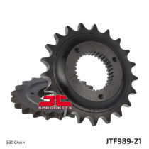 JTF989.21 FRONT REPLACEMENT SPROCKET 21 TEETH 530 PITCH NATURAL CHROMOLY STEEL ALLOY