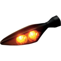 MICRO RHOMBUS DARK LED TURN SIGNAL FR/RL BLACK