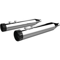 MUFFLERS 4.5" HP-PLUS® SLIP-ON W/BLACK KLASSIC END CAPS CHROME/BLACK