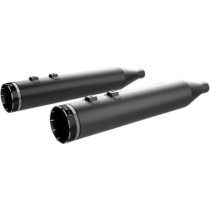 MUFFLERS 4.5" HP-PLUS® SLIP-ON W/BLACK TRACER END CAPS BLACK/BLACK