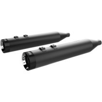 MUFFLERS 4.5" HP-PLUS® SLIP-ON W/BLACK END TURBINE CAPS BLACK/BLACK