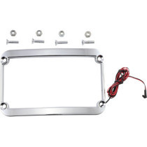 LICENSE PLATE FRAME LIGHTED CHROME