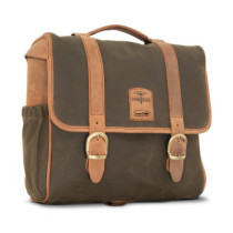 Longride, ''Classic'' waxed cotton saddlebag. Khaki