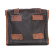 Longride, ''Mini'' waxed cotton saddlebag. Khaki