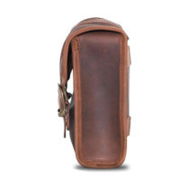 Longride, ''Mini'' waxed cotton saddlebag. Khaki