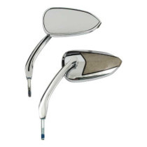 Fury, LED turn signal mirror set, with running light. Chrome