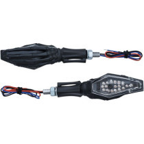 SKELETON HAND TURN SIGNAL WITH BLACK STEM AND BLACK HEADS