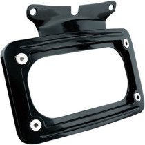 LICENSE PLATE MOUNT CURVED FLHX BLACK