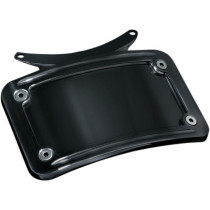 LICENSE PLATE FRAME CURVED BLACK