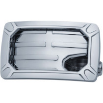 LICENSE PLATE HOLDEDR NOVA CURVED SIDE MOUNT HORIZONTAL CHROME