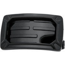 LICENSE PLATE HOLDEDR NOVA CURVED SIDE MOUNT HORIZONTAL BLACK