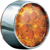 LED FRONT BULLET TURN SIGNAL INSERTS AMBER