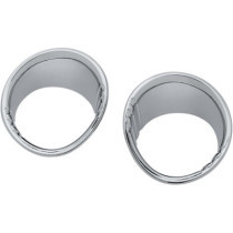 FUEL & VOLTAGE GAUGE BEZELS TRI-LINE CHROME