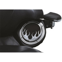 FRONT SPEAKER GRILLS  FLAME CHROME