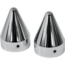 AXLE CAPS-SPIKE CHROME FOR HD