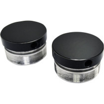 49MM FLUSH MOUNT FORK CAPS - BLACK