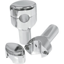 RISERS SMOOTH FOR 1" HANDLEBARS 3" RISE CHROME UNIVERSAL