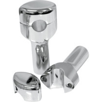 RISERS SMOOTH FOR 1" HANDLEBARS 4" RISE CHROME UNIVERSAL