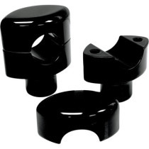 RISERS SMOOTHR FOR 1" HANDLEBARS 1.5" RISE BLACK UNIVERSAL