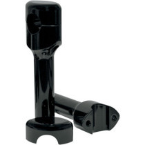 RISERS SMOOTHR FOR 1" HANDLEBARS 6" RISE BLACK UNIVERSAL