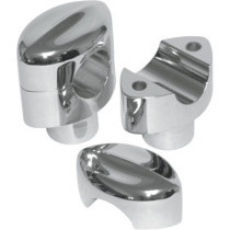 MOHAWK HEFTY RISERS FOR 1 1/4" HANDLEBARS 1.5" RISE CHROME UNIVERSAL