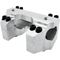 RISER CLAMP SET FOR 1.25" HANDLEBARS RAW FINISH HD