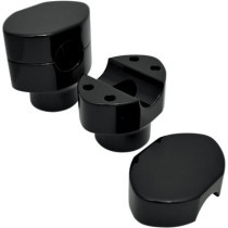 1" HARLEY SPRINGER RISERS GLOSS BLACK HD