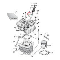 Lower valve spring collar set. Steel. STD