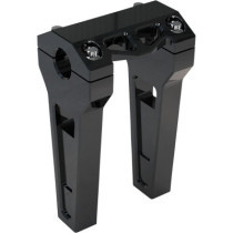 6" Black Anodized Straight Risers w/ 1" Clamping