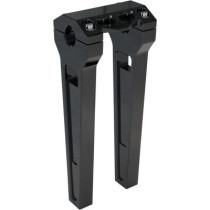 10" Black Anodized Straight Risers w/ 1" Clamping