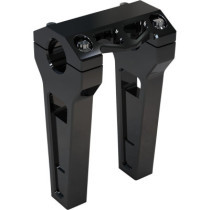 6" Black Anodized Straight Risers w/ 1-1/4" Clamping