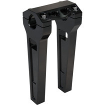 8" Black Anodized Straight Risers w/ 1-1/4" Clamping