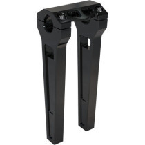 10" Black Anodized Straight Risers w/ 1-1/4" Clamping