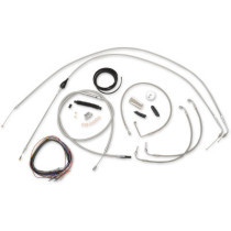 CABLE AND BRAKE LINE KIT STAINLESS POLISHED FOR MINI APE HANGERS