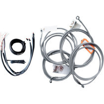 CABLE AND BRAKE LINE KIT STAINLESS POLISHED FOR MINI APE HANGERS