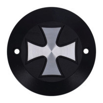 HKC point cover 2-hole. Maltese Cross, black