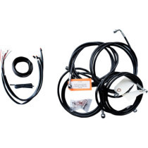 HANDLEBAR CABLE/BRAKE & CLUTCH LINE/WIRE KITS AND COMPONENTS / STAINLESS STEEL|VINYL / BLACK